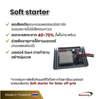 ซอฟสตาร์ท 1kW/1.7HP & 1.5kW/2HP 1P Motor Soft starter สำหรับแอร์ไม่เกิน 12000BTU และไม่เกิน 18000BTU