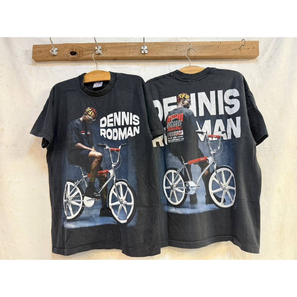เสื้อยืดผ้าฟอก Dennis Rodman the worm ผ้านิ่มใส่สบายไม่ร้อน