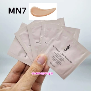 (เลือกสี/ขนาด) รองพื้น YSL All Hours Glow Foundation ขนาดทดลอง แพ็คเกจสีครีม