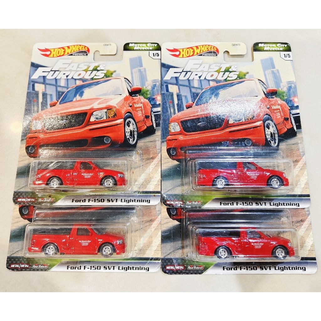 hotwheels ฮอตวีล Ford f150 svt  Fast&Furious/ แพคยับ สเกล 1:64