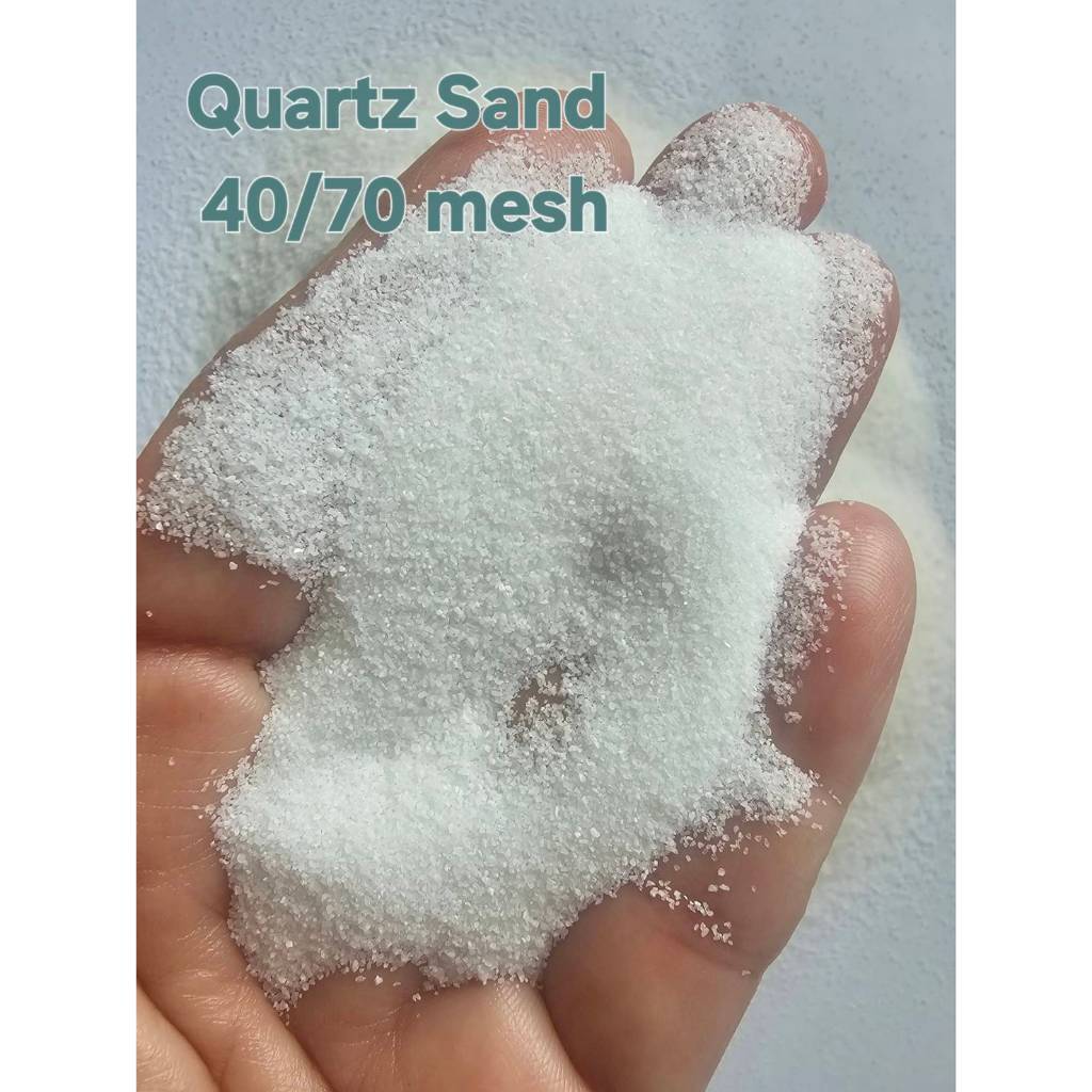1,3,5, Kg. QUARTZ SAND QG-W40/70 # 0.4 - 0.21 mm. ควอตซ์แซนด์ SiO2 99% ทนความร้อนได้สูง แข็ง ขาว สะอ