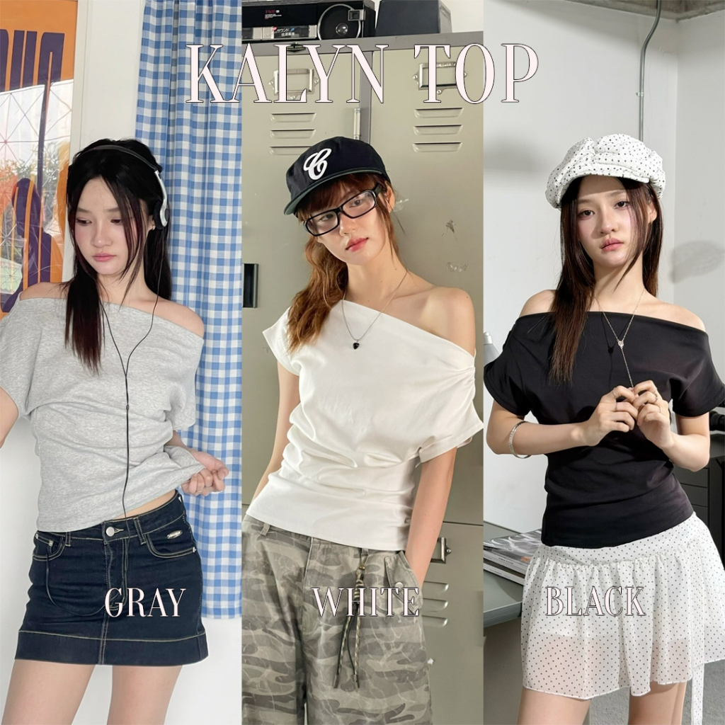 Choosedress A2037 Kalyn Top เสื้อปาดไหล่
