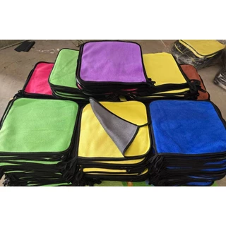พร้อมส่ง (10ผืน) ผ้าไมโครไฟเบอร์ ผ้าเช็ดรถ ผ้าอเนกประสงค์ขนาด30x30cmและขนาด30x40cm หนานุ่ม ซับน้ำไว ผ้าเช็ดทำความสะอาด