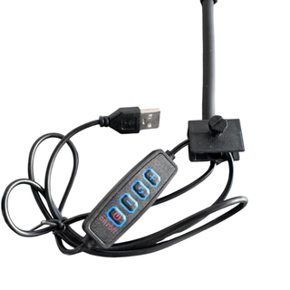 มินิสปอร์ตไลท์ ไฟเลี้ยงปลา ไฟหนีบ เหมาะสำหรับตู้ไม่เกิน 12 นิ้ว ไฟ 3สเต็ป USB 5W YC-FS801