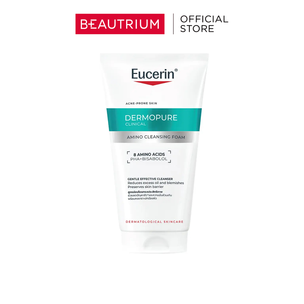 EUCERIN Dermopure Clinical Amino Cleansing Foam ผลิตภัณฑ์ทำความสะอาดผิวหน้า 50g