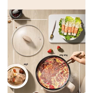Eihome หม้อไฟฟ้า หม้อต้ม หม้อไฟฟ้าอเนกประสงค์ 1.8ลิตร 600W Multipurpose Mini Pot หม้ออเนกประสงค์ หม้อไฟฟ้ามินิ 3-4คน
