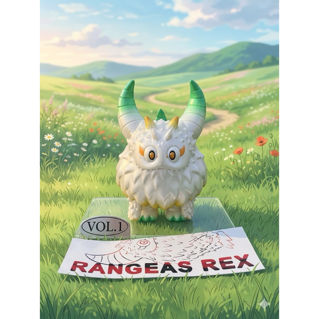 พร้อมส่งจากไทย🙏💚 Rangeas Rex สีขาวมุกสภาพกิ๊งพร้อม headcard