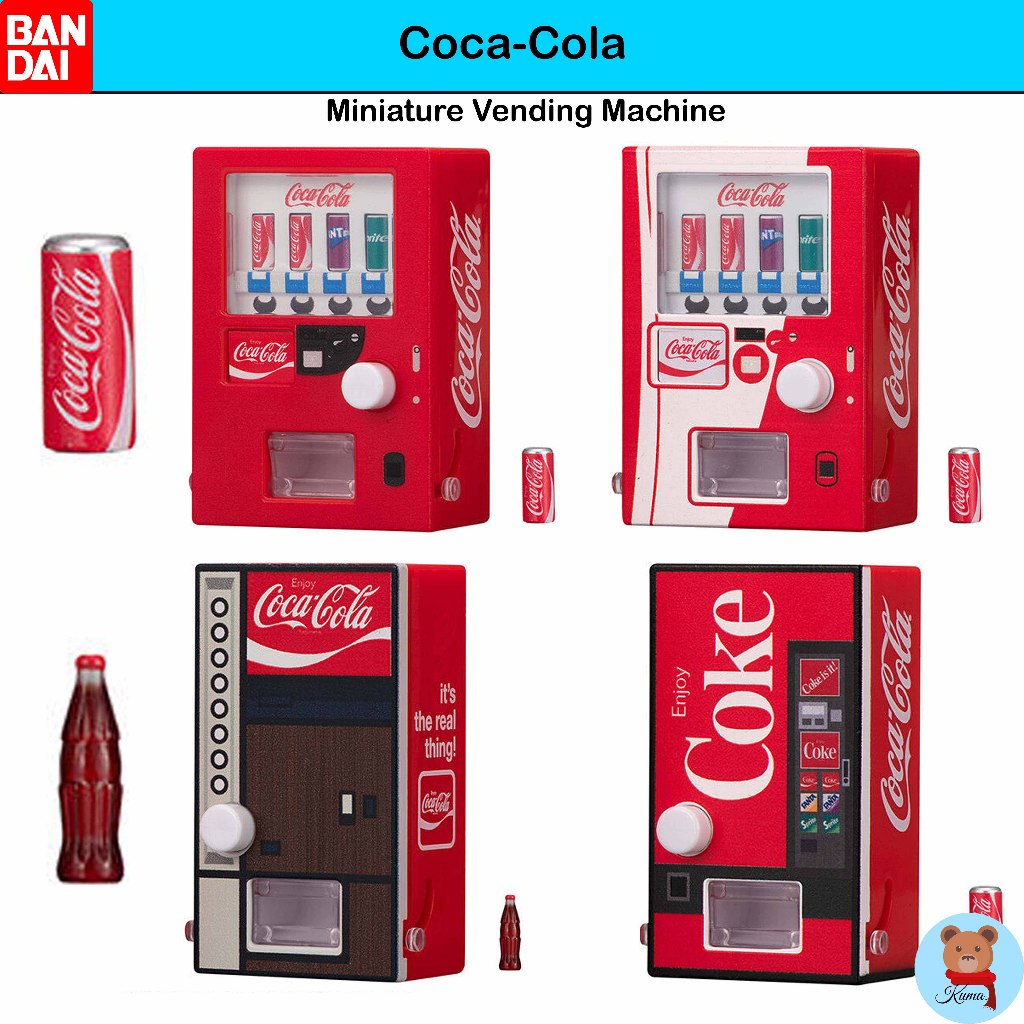 ✅Coca-Cola miniature vending machine Bandai Gashapon coke🇯🇵โมเดล กาชาปอง โค้ก โคล่ามินิฟิกเกอร์เล็ก บันได