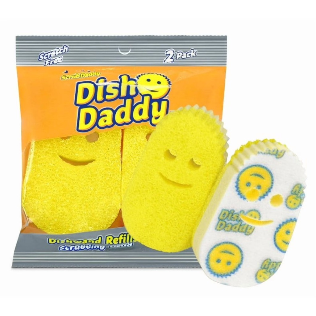 🧽Refill Head Scrub✨️Scrub Daddy 🧽✨️Dish Daddy Refill Head Scrubber Sponge 🧽ฟองน้ำมหัศจรรย์✨️