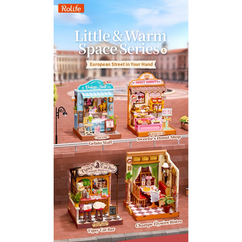 [พร้อมส่ง Eng.Version] Little & Warm Space Series Rolife DIY Miniature