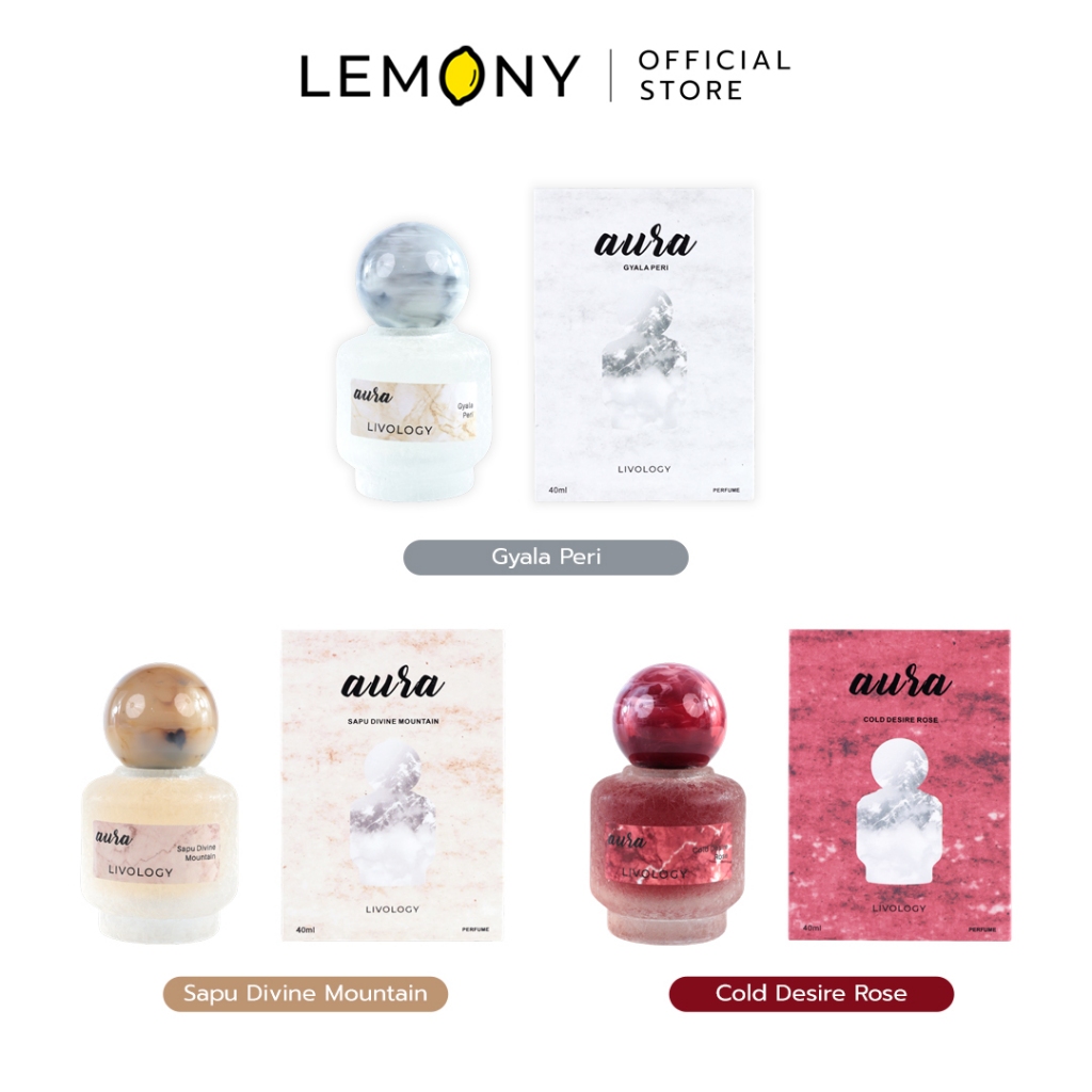 LEMONY น้ำหอมผู้หญิง LIVOLOGY ซีรีส์ Aura Perfume ขนาด 40 มล.