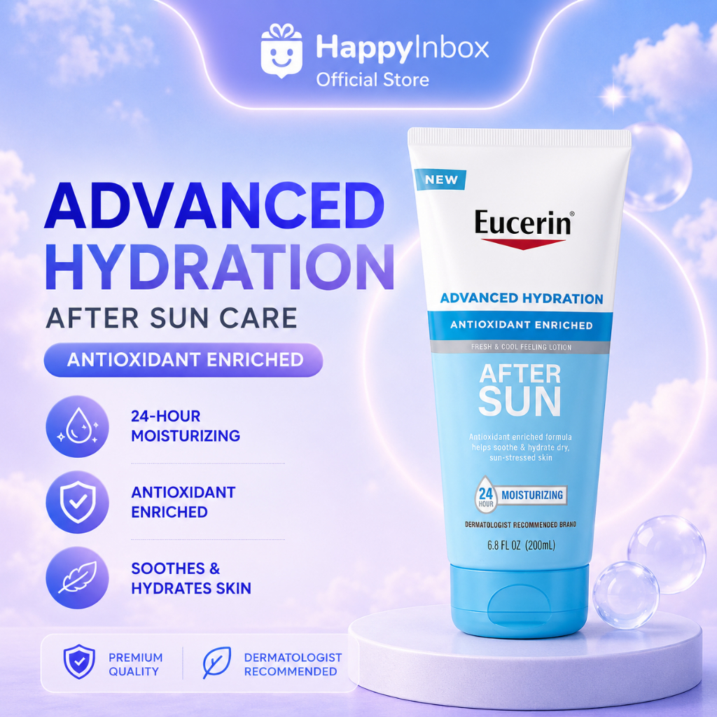 Eucerin After Sun Advanced Hydration โลชั่นปลอบประโลมผิวหลังแดด 200ml