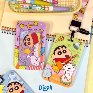 Crayon Shinchan ID Card Holder | ชินจัง ที่ใส่บัตร พร้อมสายคล้อง เหมาะสำหรับนักเรียน พนักงาน บัตรเครดิต บัตรโดยสาร