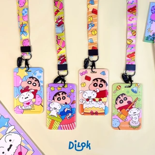 Crayon Shinchan ID Card Holder | ชินจัง ที่ใส่บัตร พร้อมสายคล้อง เหมาะสำหรับนักเรียน พนักงาน บัตรเครดิต บัตรโดยสาร