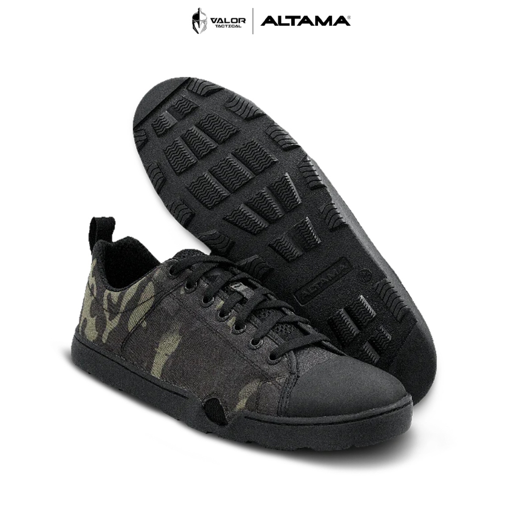 Altama - Maritime Low Wide [Multicam Black] รองเท้ายุทธวิธี ข้อสั้น มีรูระบายน้ำ มีที่ล็อกตีนกบ รองเท้าผ้าใบ เบา