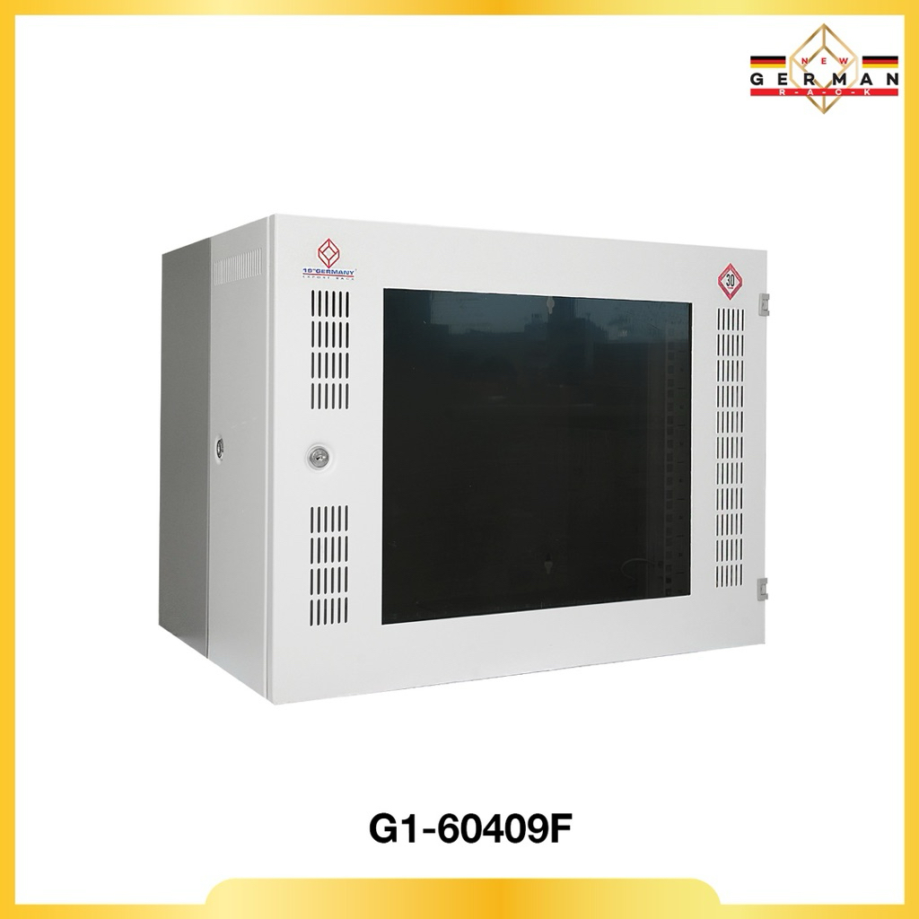 19" GERMANY G1-60409F Front Perforate Wall Rack 9U (60x40x45.5cm)
