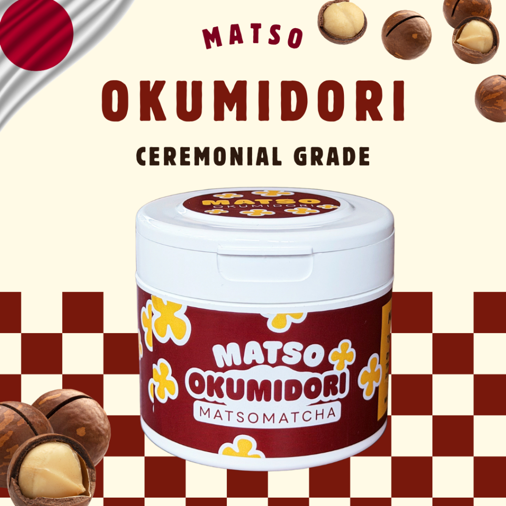OKUMIDORI ผงมัทฉะแท้ 100% | Ceremonial Grade 30G