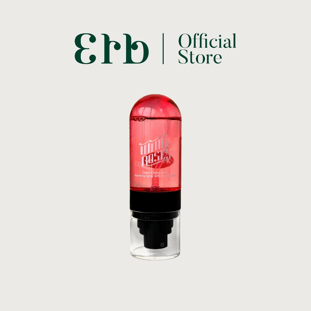 Erb Wine & Roses Organic Rose Water Hydrating Spray with Florals Water - 50 ml. สเปรย์น้ำแร่บำรุงผิวหน้า