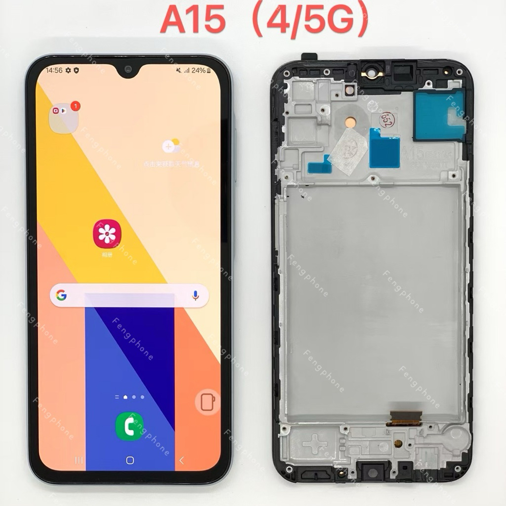 ชุดหน้าจอ for samsung A15 งานOLEDจอเต็ม+Fram