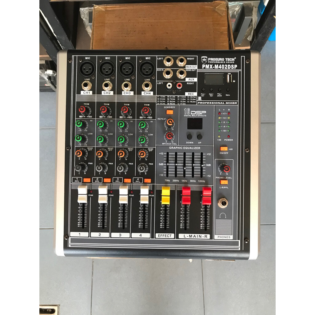 พาวเวอร์ MIXER โปรยูโรเทค PMX-M402DSP USB บูธูท 200W X 200W