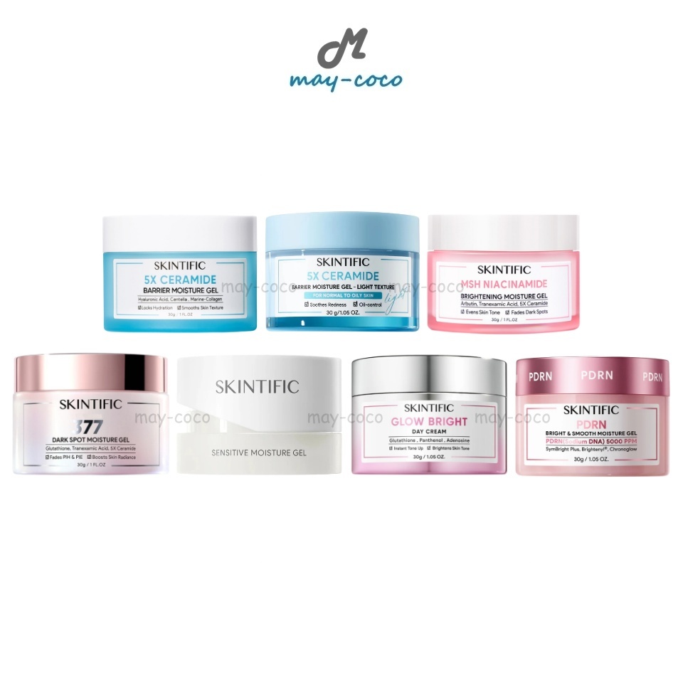 ถูก/แท้/มีไลฟ์ มอยส์เจอไรเซอร์ Skintific Moisture Gel มอยส์ เนื้อเจล บำรุงหน้า ผิวแข็งแรง ชุ่มชื้น กระจ่างใส ลดจุดด่างดำ