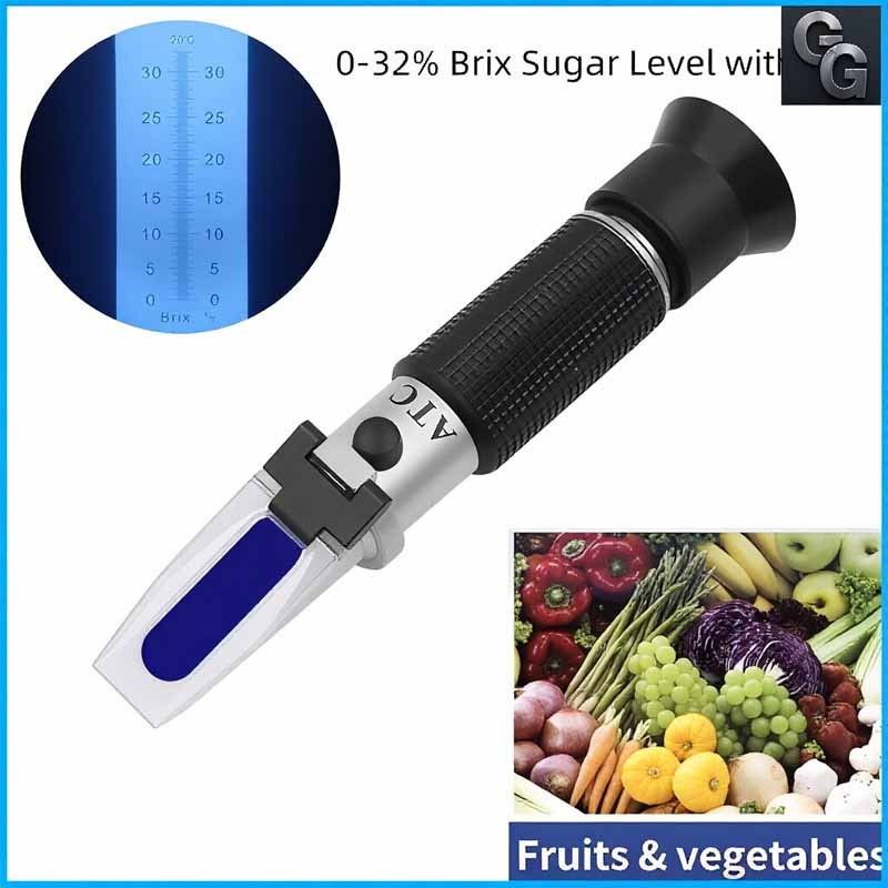 เครื่องวัดค่าความหวาน Brix 0-32% บริกซ์ รีแฟลกโตมิเตอร์ Meter เบียร์สาโทไวน์ Brix Refractometer