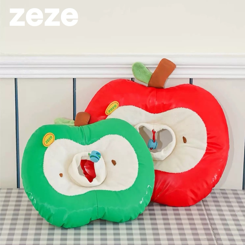 [พร้อมส่ง] zeze | Apple Elizabeth Circle คอลล่าร์รูปแอปเปิ้ล (ปลอกคอกันเลียสำหรับสัตว์เลี้ยง)