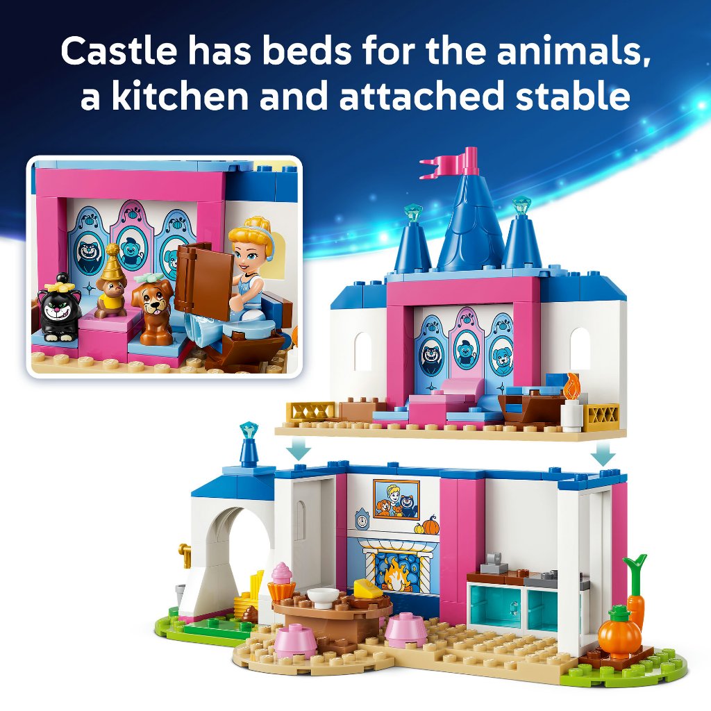 LEGO Disney Princess ‏43283 قلعة سندريلا وأصدقائها الحيوانات (149 قطعة) — صورة 8