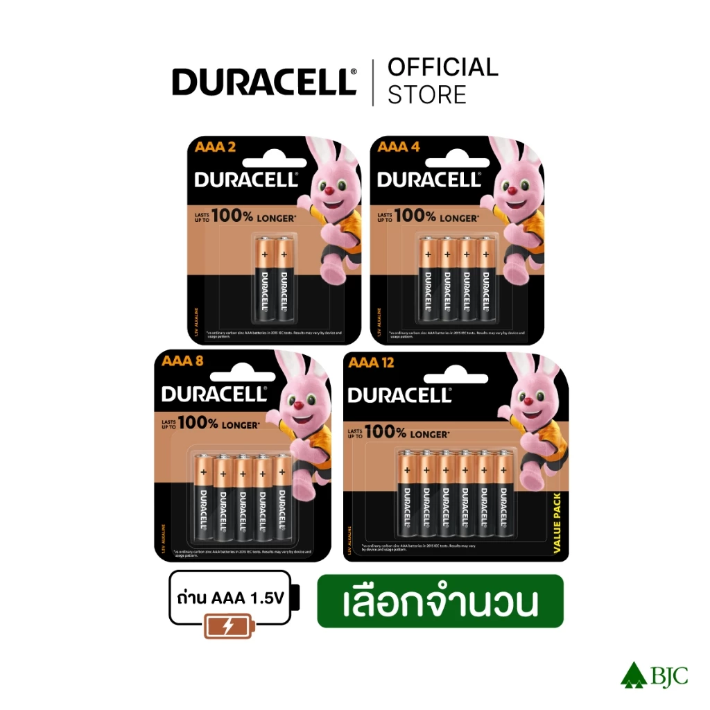 Duracell Copper Black AAA - เลือกจำนวนด้านใน