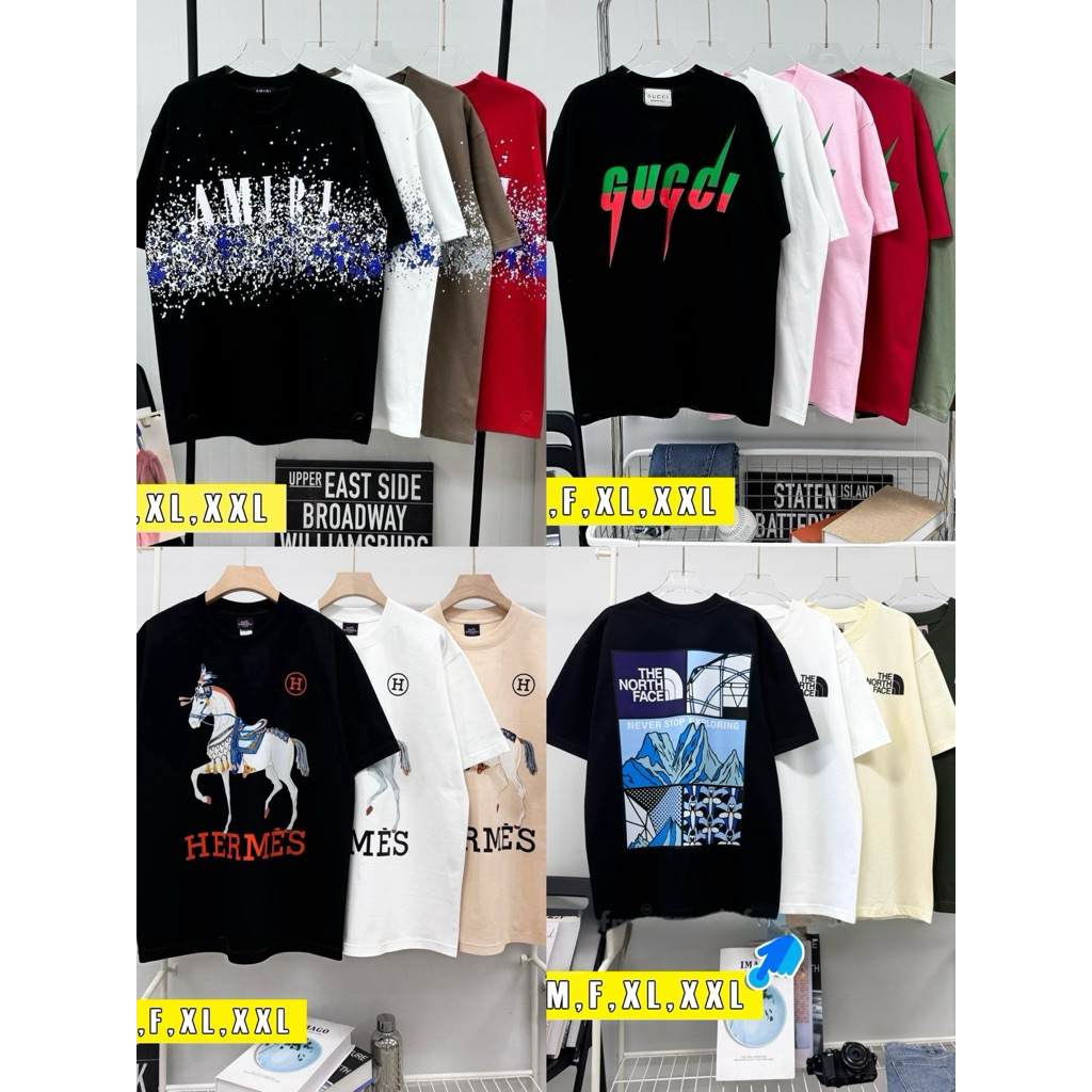 🔥เสื้อยืดOversizeรวมแบรนด์ Size M F XL 2XL
