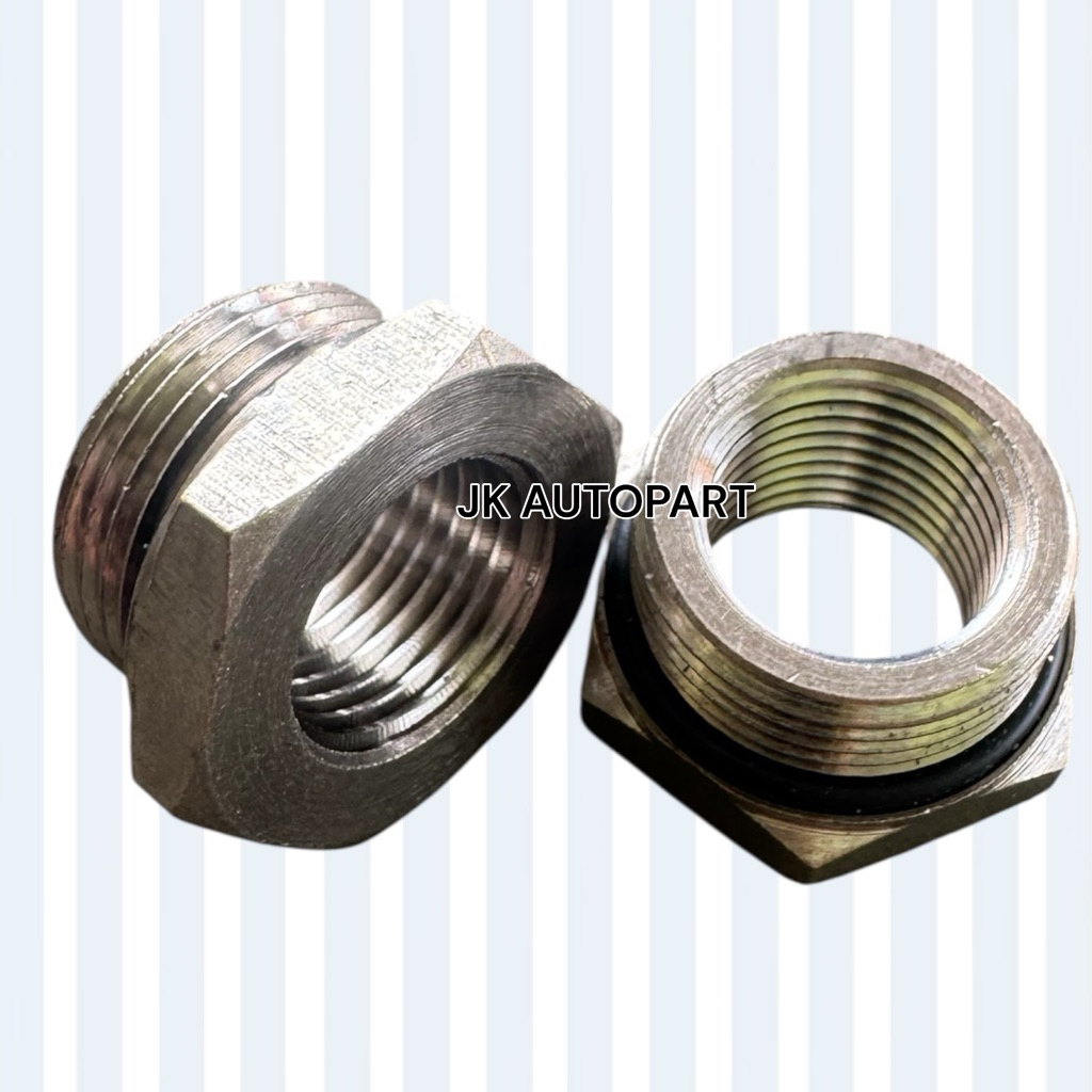 OEM ข้อลดนอกใน ทองเหลือง เกลียวนอก M22(1.5) เกลียวใน 16(1.5) มีโอริ้ง ข้อต่อเกลียวนอกใน #3220-M22-M1