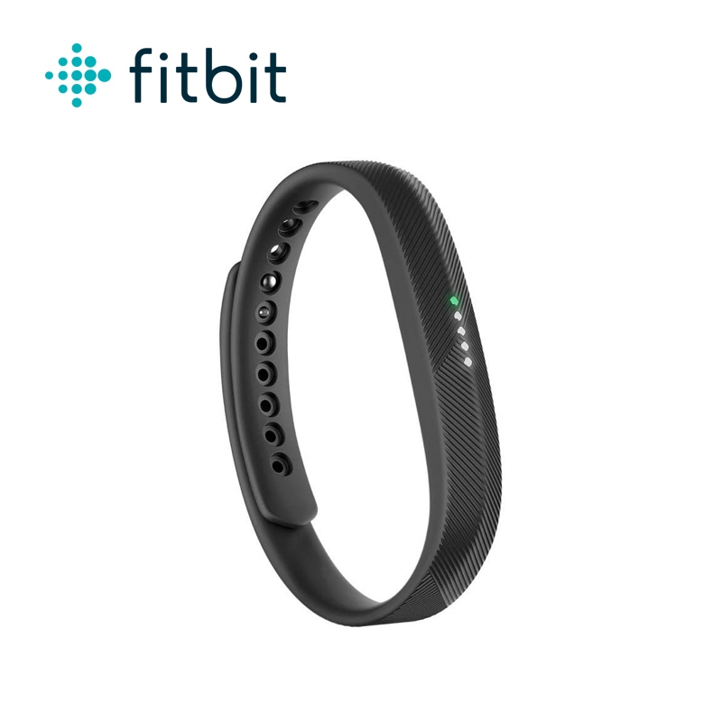 Fitbit Flex 2 สายรัดข้อมือติดตามกิจกรรม กันน้ำ 50 เมตร สีดำ