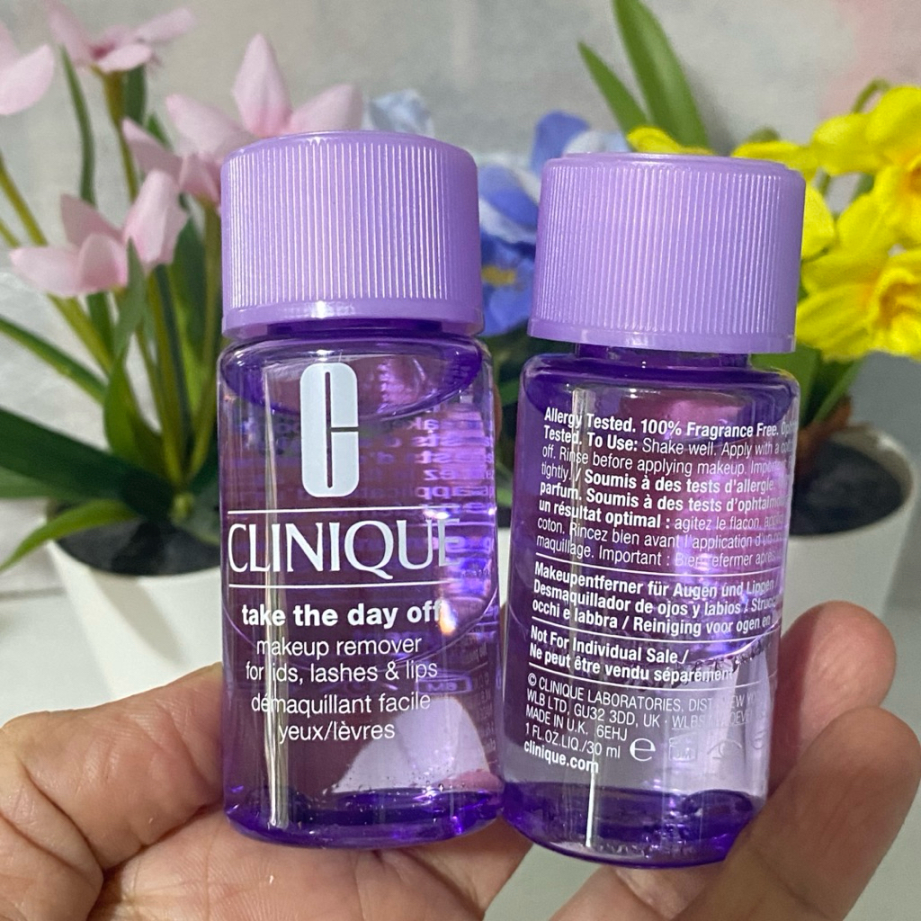 แยกจากเซตป้ายไทย CLINIQUE Take The Day Off Makeup Remover For Lids, Lashes & Lips 30 มิล ขนาเทดลอง