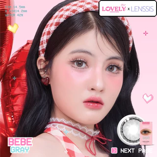 [ของแท้] คอนแทคเลนส์รายเดือน Lovelyplus รุ่น Bebe เบเบ ขอบมีลูกเล่นเพิ่มความน่ารักให้กับ