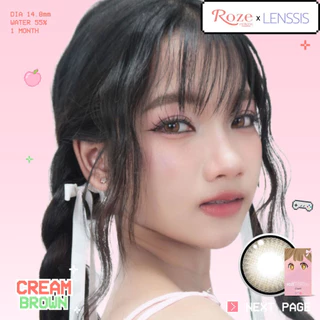 [ของแท้] Rozelens รุ่น Cream ครีม ขนาดบิ๊กอาย14.8 เลนส์ตาโต ตาแป๋ว