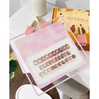 สีเจลทาเล็บ Vendeeni 10 สี โทนชมพู Cat eye