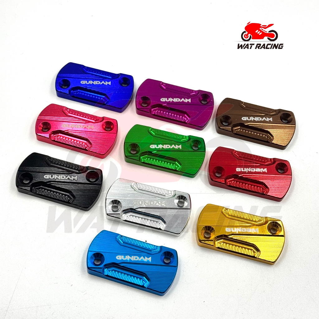 Nắp đậy bơm phanh trên, gia công CNC, HONDA YAMAHA, phụ tùng xe máy GUNDAM, lỗ nghiêng