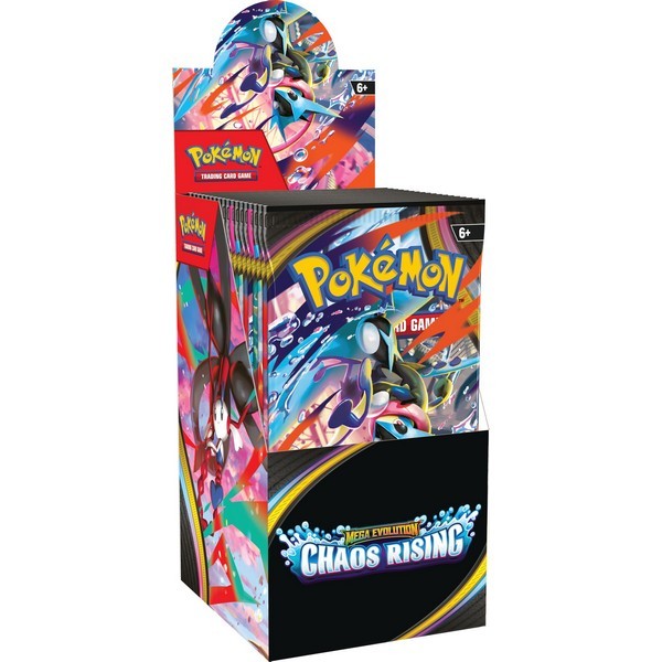 Pokemon ENG Mega Evolution Chaos Rising Half Booster Box (18 Packs) 196214141155 (การ์ดโปเกมอน)