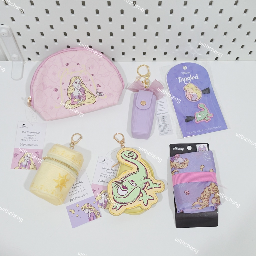 พร้อมส่ง ✅ สินค้า Tangled Rapunzel / Pascal ของแท้จากญี่ปุ่น กิ๊บ / กระเป๋า / พวงกุญแจ