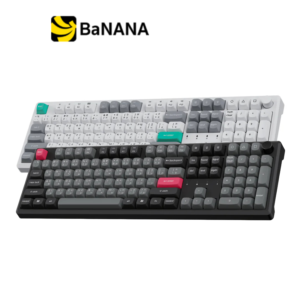 คีย์บอร์ดเกมมิ่ง Keychron R6 Swappable RGB Backlight Silent Banana Switch - Retro by BB Beyond D-Box