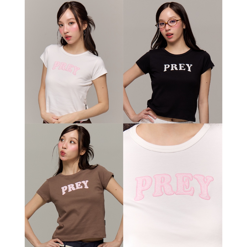 prey เสื้อยืด raglan logo tee