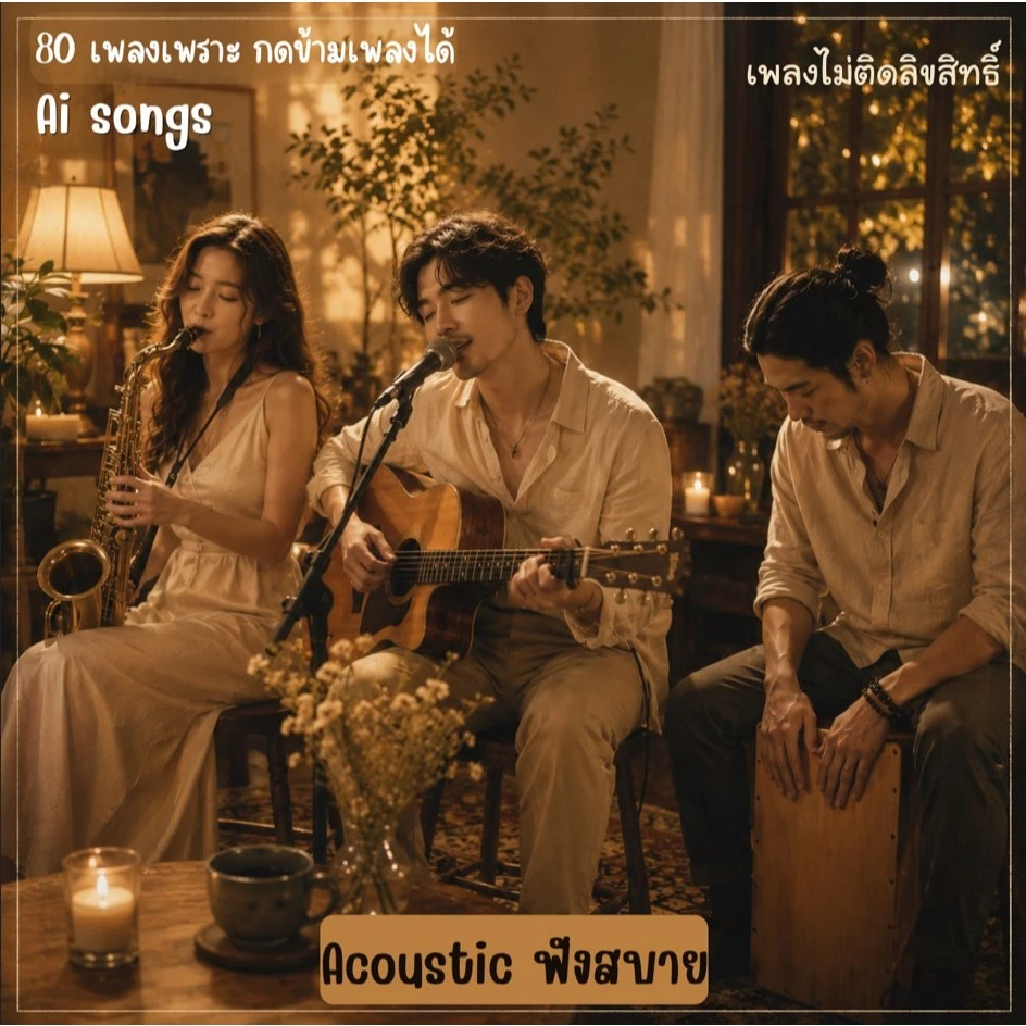 MP3 TOP 80 Acoustic ฟังสบาย เพลงไทย (แผ่น CD , USB แฟลชไดร์ฟเพลง ไม่ติดลิขสิทธิ์)