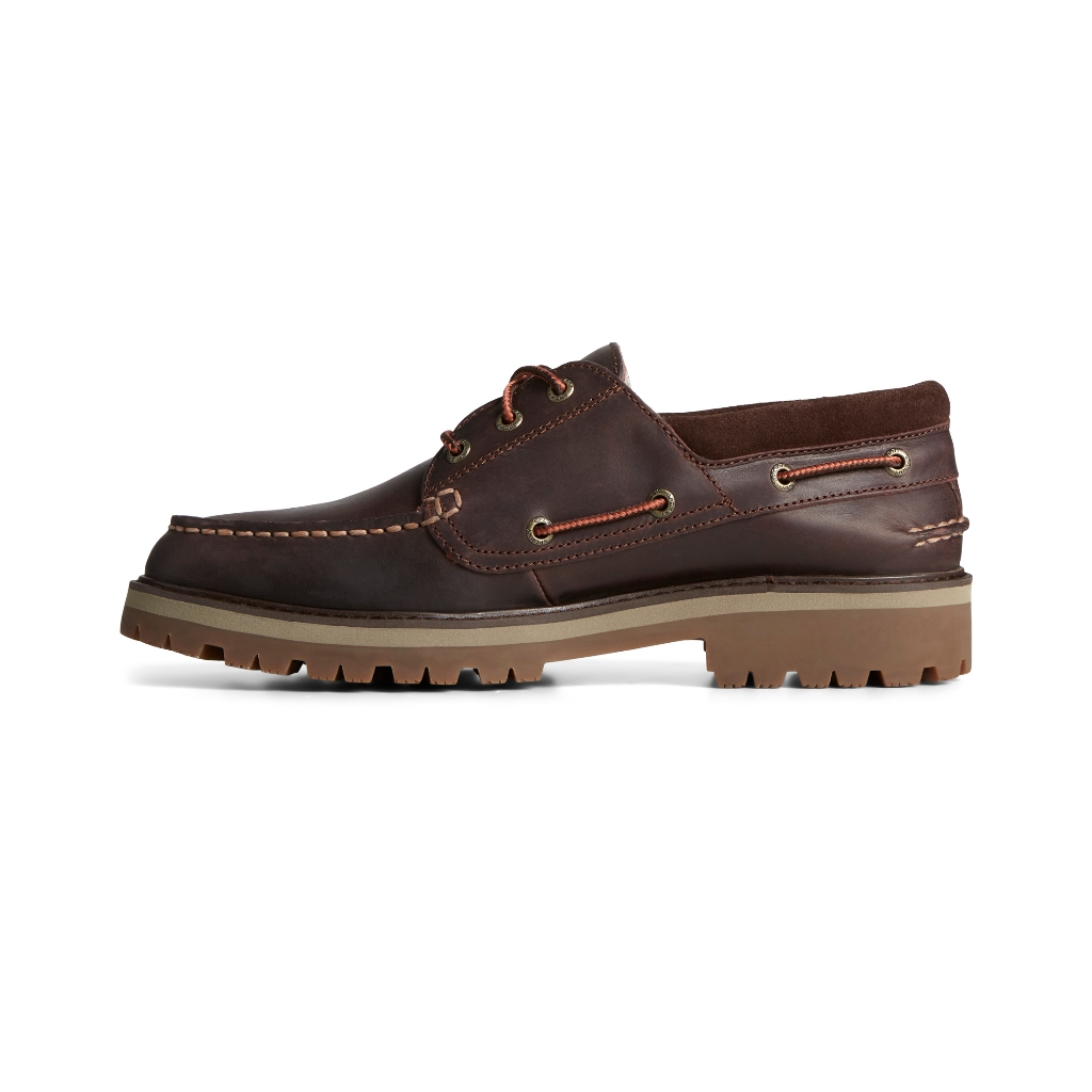 Sperry حذاء رجالي جلد A/O Lug بثلاث فتحات — بني — صورة 6