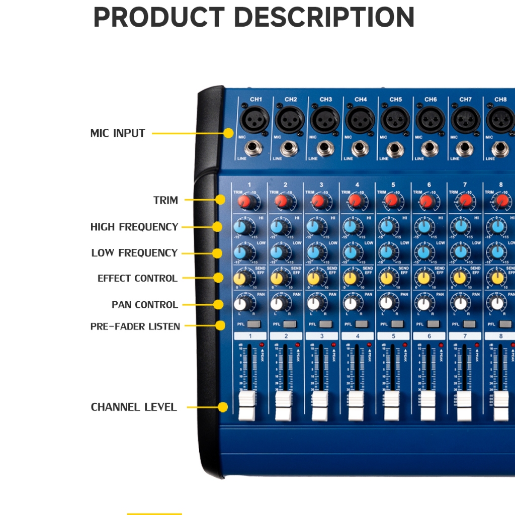 YAMAHA PMX402D / PMX602D / PMX802D รูปที่ 8