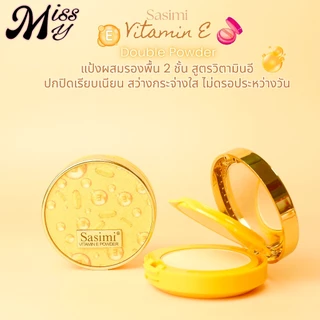 Sasimi 2IN1 Moisture Matte BB Powder แป้งพัฟแมทต์ ผสมรองพื้น คุมมันผิวได้ดี 2ชั้น