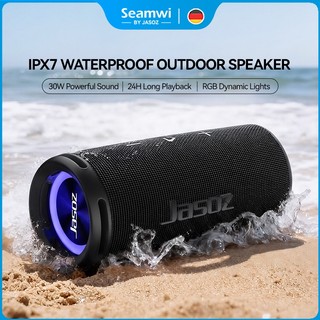 ⚡ส่งจาก กทม⚡Seamwi ลําโพง ลำโพงบลูทูธ 30W Portable Bluetooth Speaker คุณภาพเสียงแบบคมชัด กันน้ำIPX7