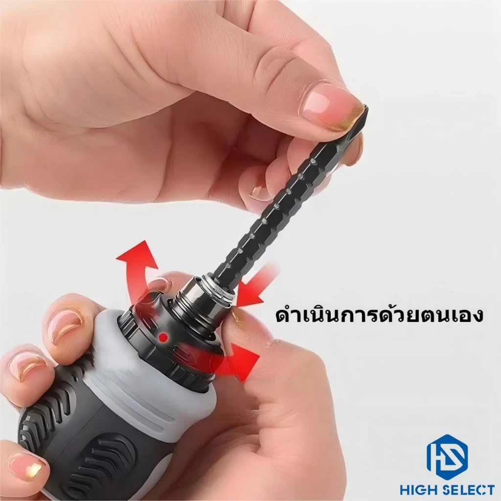 【26in1】 แบบพกพา ไขควง หัวเปลี่ยน 26 หัว อเนกประสงค์ เหมาะสำหรับ โอกาสต่างๆ ป้องกันการลื่นไถล thumbnail 3