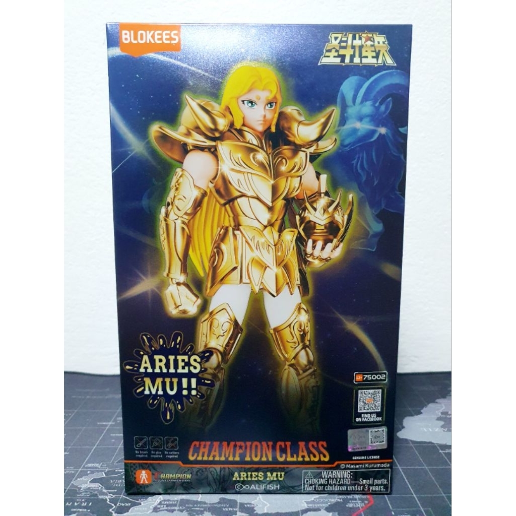 [ของแท้] Aries Mu - Champion Class , Blokees (Saint Seiya)