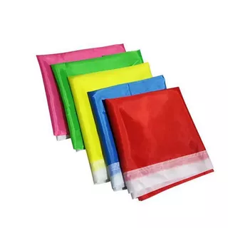 (5 สี แพ็คละ 10 ชิ้น)ธงสี ธงกีฬาสี ธงผ้า ธงเปล่าทึบ ธงสีล้วน ธงสีพื้น ธงโบก ขนาด69x109ซม.ผ้าต่วน ผ้าร่ม ธงพาเหรด