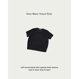 FADTHINGS : Oreo sheer tencel knit 🥛🍪